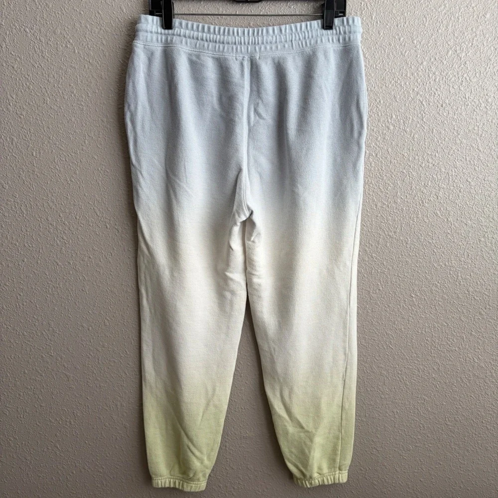 Rails Reeves & Kingston Sweatshirt Sweatpants Set Blue Mint Dip Dye L